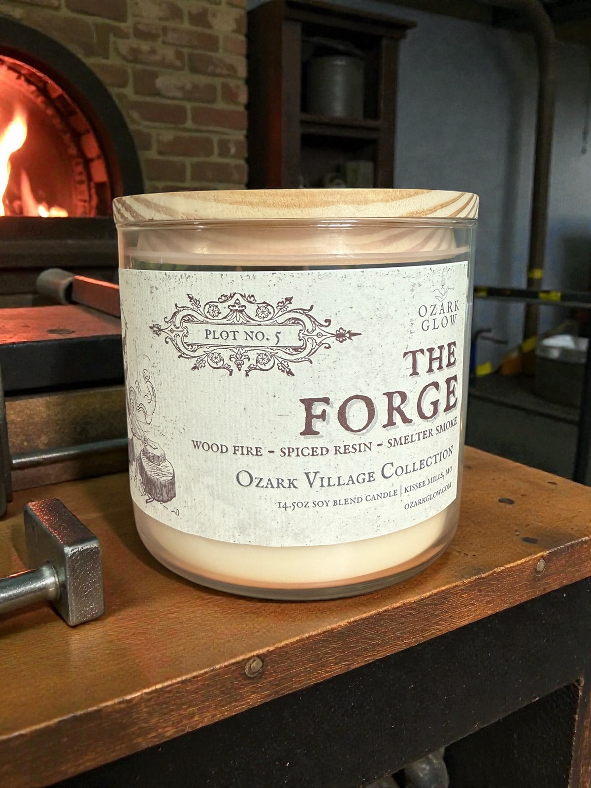 Plot #5 The Forge | Ozark Village Collection 3-Wick Candle