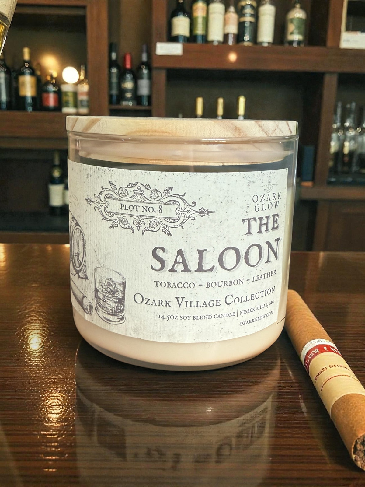 Plot #8 The Saloon | Ozark Village Collection 3-Wick Candle
