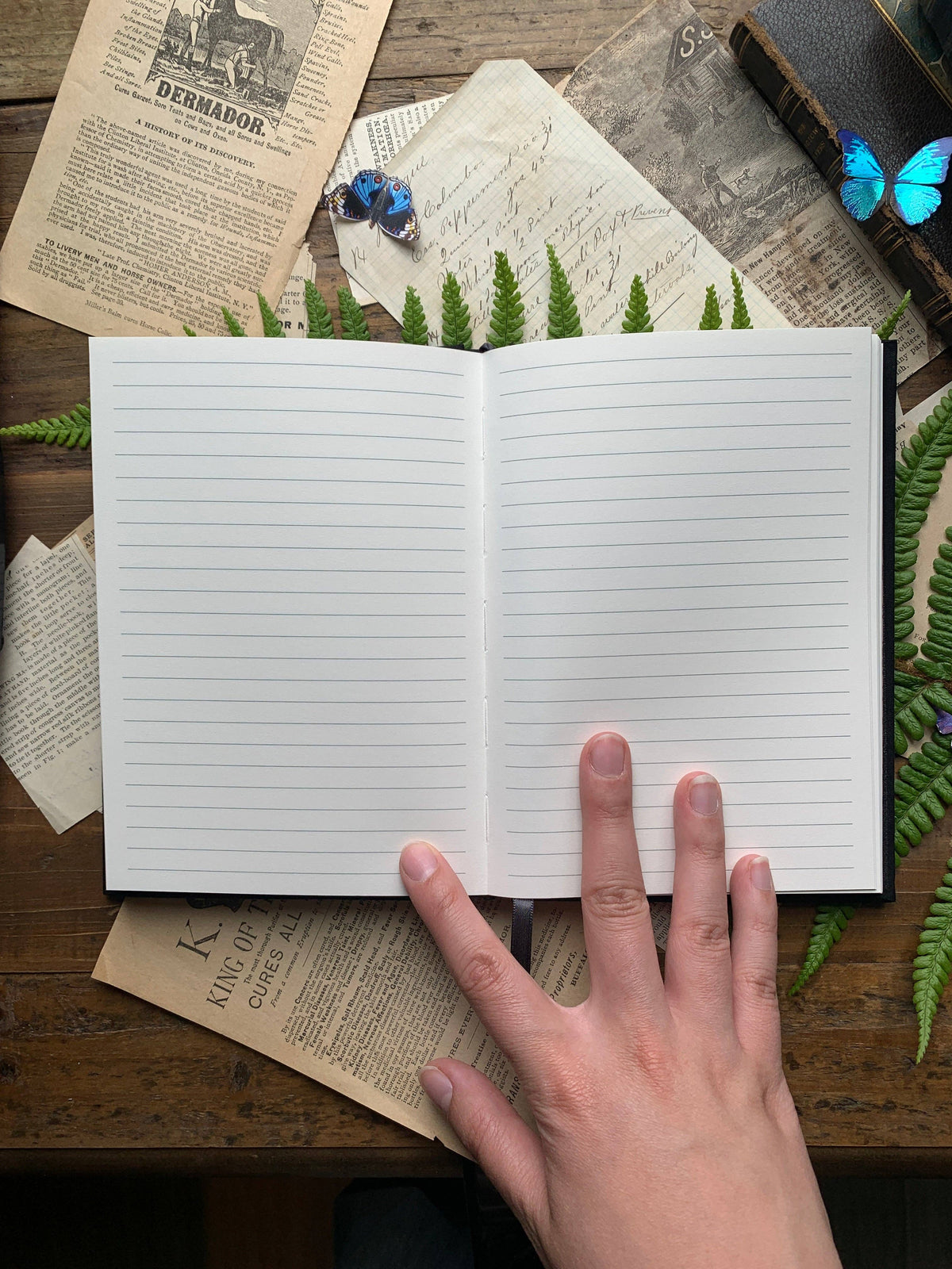 The Grimoire - B6 vegan lined notebook, 120gsm ivory paper