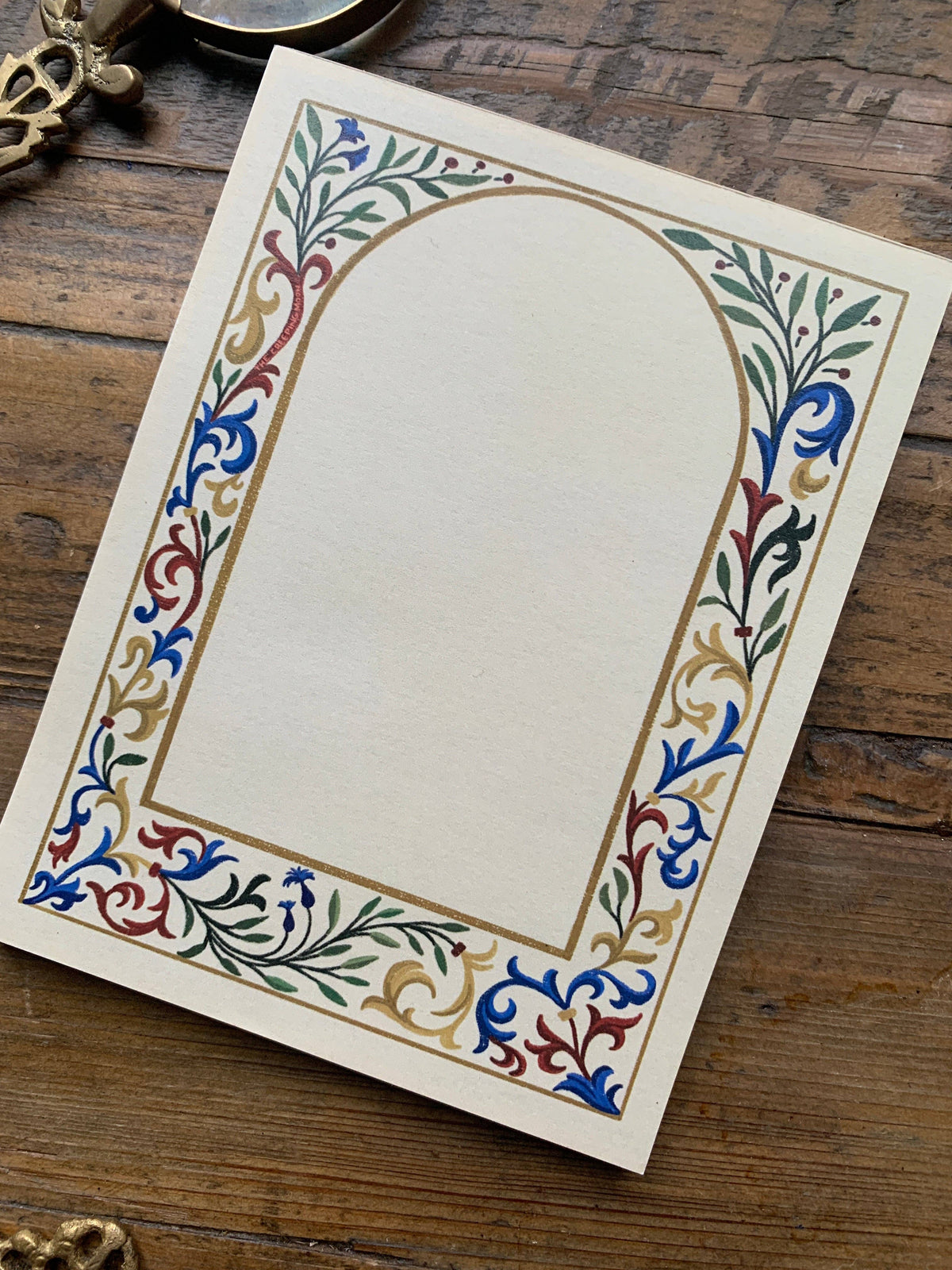Medieval border notepad