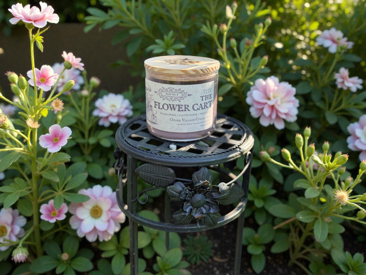Plot #6 The Flower Cart | Ozark Village Collection 3-Wick Candle